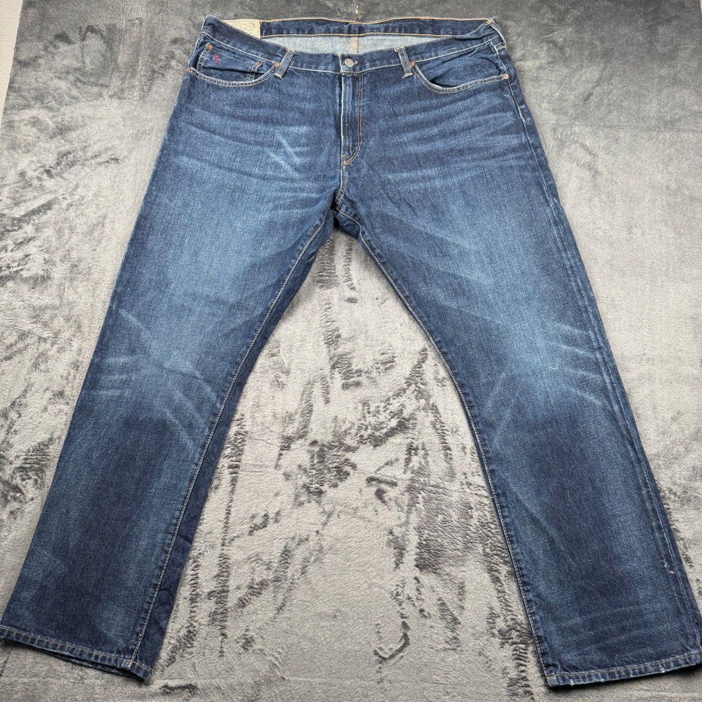 Polo Ralph Lauren 40x32 Jeans Authentic Dungarees Mens Straight Leg Dark Wash